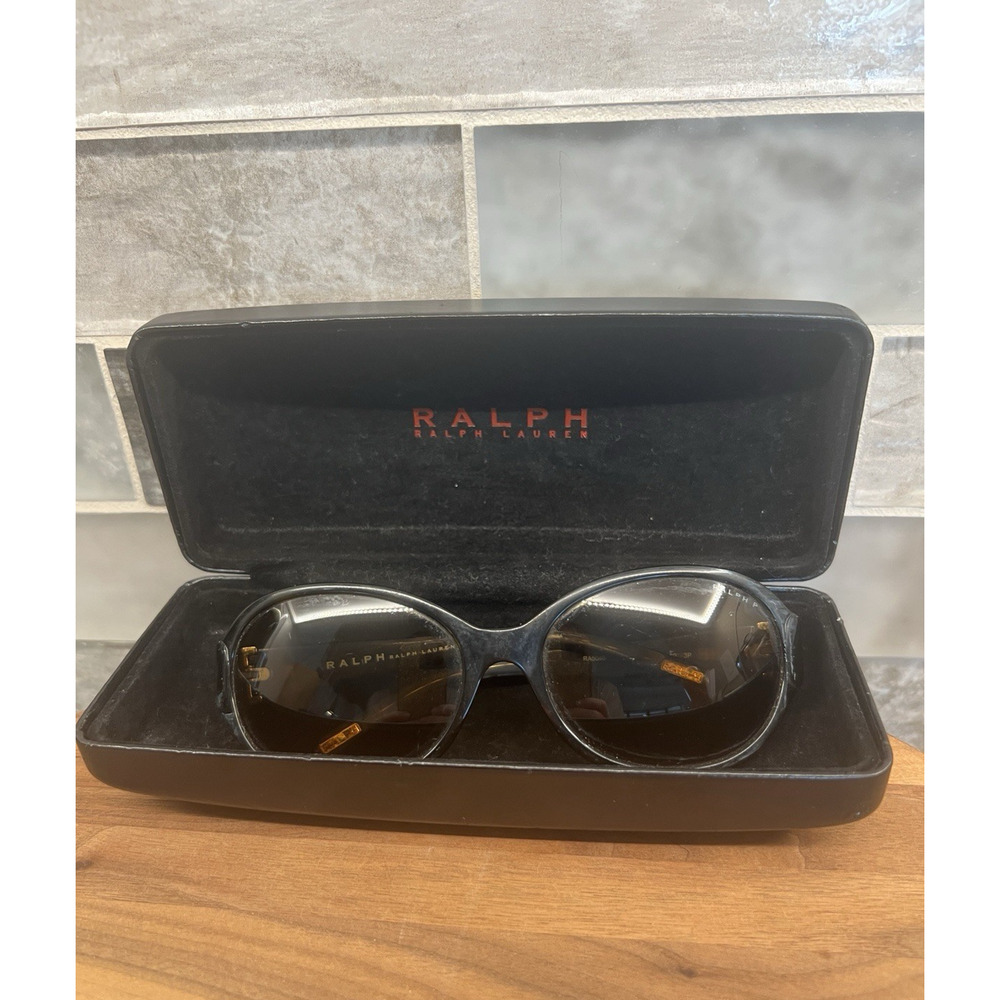 Ralph Lauren Black Frame Sunglasses with Dark Lenses